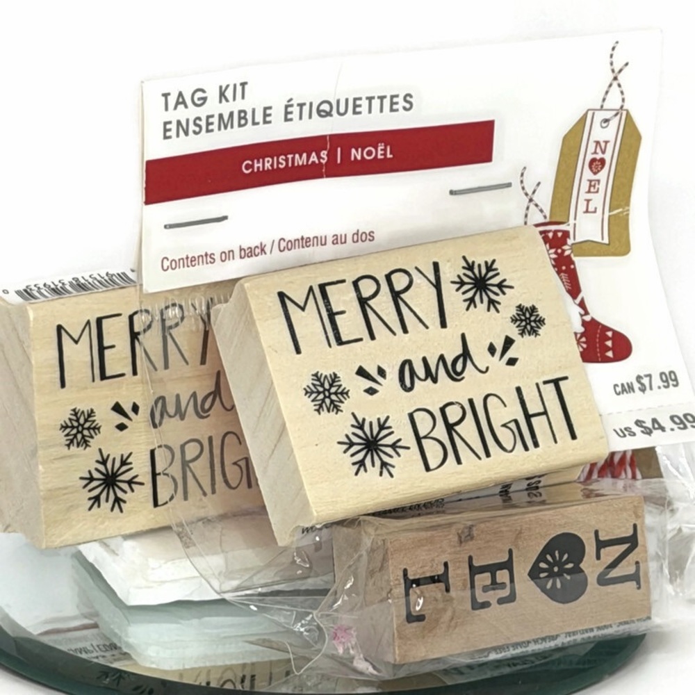 Holiday Stamps Lot and Tag Kit